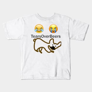 CLASSIC The Tears Over Beers Podcast Logo Kids T-Shirt